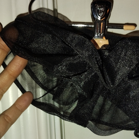 Black Ruffled Women's Intimate - Picture 3 of 5
